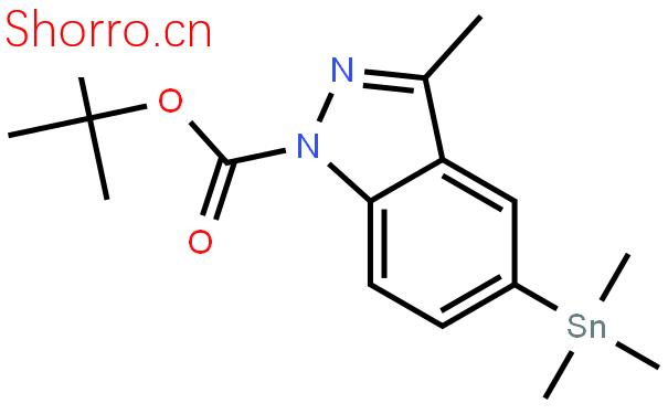 1-叔丁酰基-3-甲基-5-三甲基錫吲唑結(jié)構(gòu)式圖片|855292-59-0結(jié)構(gòu)式圖片